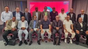 الادارة التقنية الوطنية ومديرية التحكيم تجتمع مع العصب الجهوية بمقر الجامعة الملكية المغربية لكرة القدم.