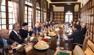 بأمر من صاحب الجلالة الملك محمد السادس، نصره الله، ،اجتماع ترأسه مستشارو جلالة الملك،  بالديوان الملكي،