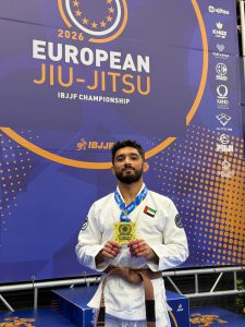 الاماراتي سلطان جبر يعتلي منصة التتويج الأوروبية ببرونزية ببطولة اوروبا للجوجيتسو 2026
