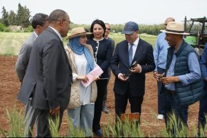 زيارة السيد وزير الفلاحة والصيد البحري والتنمية القروية والمياه والغابات للمدرسة الوطنية للفلاحة بمكناس.